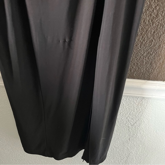 Black Monif C One Long Sleeve Mid Calf Dress, Size 3X - Picture 2 of 10